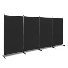 4 Panel Room Divider Folding Privacy Portable Partition Screen for Home Office