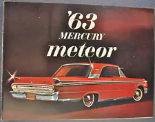 1963 Mercury Meteor Brochure S-33 Hardtop Sedan Cruiser Wagon Excellent Original