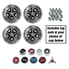 MAGNUM 500 WHEEL KIT - INCLUDES WHEELS, CAPS, LUGS - CHOICE OF SIZE & CAPS