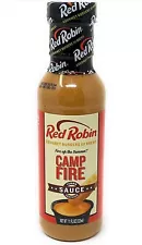 ⚫️ Brand New Official Red Robin Camp Fire Burger Sauce Brews Spice Bottle 11oz