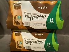 Starbucks Frappuccino Mocha Flavor Chilled Coffee Drink 2-15 Glass Bottle Cases