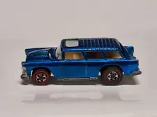 1970 Hot Wheels Redline Chevy Classic 55 Nomad in Blue, Free Shipping