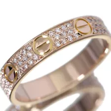 Cartier Beauty Mini Love Ring #2.5 Rows After Diamond 750PG #9 5