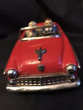 Tin Friction Car-1950’s Tin Toy Convertible