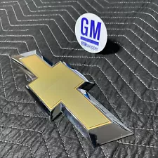 Genuine GM OEM 14-19 Chevy Silverado Colorado Rear Tailgate Emblem Bowtie GOLD 1