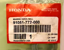 x1 BEARING FRONT WHEEL H 1011 HONDA HARMONY 91051-772-000 RIDING MOWER TRACTOR