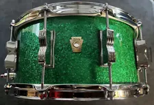 Ludwig 6.5" x 14" Classic Maple Snare Drum - Green Sparkle