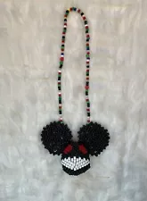 Deadmau5 Kandi Raver Necklace Perler Rave EDM DJ PLUR Handmade Custom 1/1 Cuff