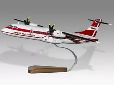 ATR 72-500 Air Mauritius Solid Kiln Dry Mahogany Wood Handcrafted Display Model