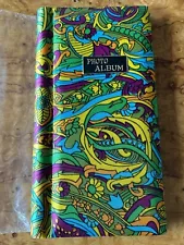 Vintage Photo Album 60s 70s Satin Covered MCM Retro Psychedelic Groovy Japan