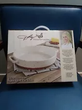 New: Dolly Parton 1.79 qt. Stoneware Speckled Pie Dish