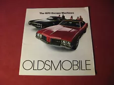 1970 Olds Oldsmobile Cutlass 88 98 Toronado Sales Brochure Booklet Catalog