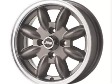 New Triumph Spitfire 5x13 Alloy Wheels set of 4 Grey With a Polished Rim