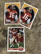 Joe Montana Football Cards. San Francisco 49ers