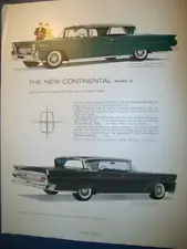 1958 Lincoln Continental Mark III large-mag car ad -"uncommon luxury"