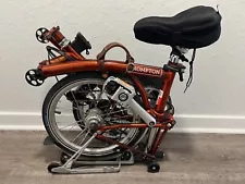 Brompton H6R in Flame Lacquer w/ Luggage