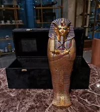 Exquisite Replica of King Tutankhamun's Second Golden Coffin - Handcrafted 40cm