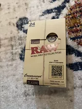 23 Pack Raw Organic Connoisseur Pack 1-1/4 Cigarette Rolling Papers （open box）