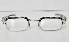 GASPARI rhinestone eyeglass frames alum 1/10 12 KGF 22