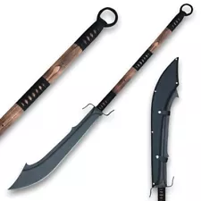 Forged Warrior Chinese War Sword | 1/2" Thick Steel Blade | Includes Sheath