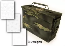 3PK Camouflage EasyPeel Spray Paint Duracoat Camo Gun Stencil TORN PUNISHER SET