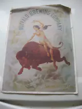 Buffalo Brewing Company Sacramento beer vintage poster 13" x 9-1/2"