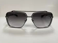 Authentic DITA DTS121 62 06 Mtte Blk/Iron Titanium Aviator Sunglass Gry Gradient