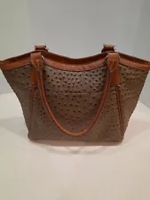 Faux Ostrich Leather Handbag