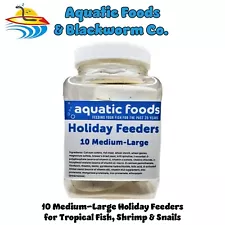 Med-Large Holiday Feeders for Weekends, Vacations for Tropicals, Shrimp, Snails