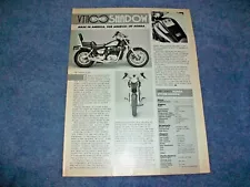 1985 Honda VT1100 Shadow Vintage Motorcycle Info Article "Made in America.."