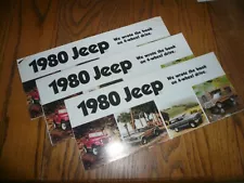 1980 Jeep Wagoneer Wrangler CJ-7 Honcho Laredo Sales Brochure - Vintage -3 for 1