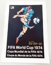 2002 FIFA Limited Edition 1974 Germany World Cup Soccer Lithograph Poster