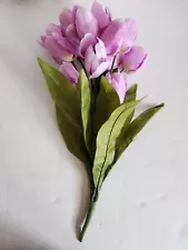 ARTIFICIAL Purple TULIP Spring EASTER BOUQUET BUNCH 20" Faux Flowers Hobby Lobby