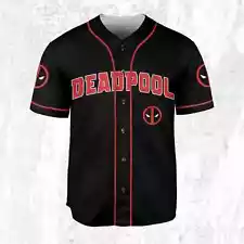 Personalized Deadpool Superhero Movie Fans Father's Day Baseball Jersey Shirt