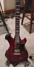 AWESOME Paul Reed Smith PRS SE Custom 22 Semi-Hollow, WINE RED FLAMED MAPLE