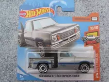 Hot Wheels 2019 #055/250 1978 DODGE Li'L RED EXPRESS TRUCK silver @J