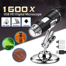 1600X 3in1 USB Digital Microscope for Electronic Accessories Coin Inspection US