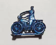 Circa 1918 Cracker Jacks Premium Cast Metal Motorcycle Shiny Purple