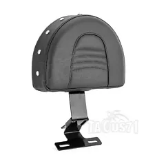 No Drilling-Black Driver Backrest Pad For Harley 93-06 Heritage Softail FLSTC (For: 1994 Heritage Softail)