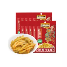 乌江榨菜丝涪陵榨菜酱 70g*10 Bags Chinese Food Mild Spicy Refreshing Pickled Mustard Shreds