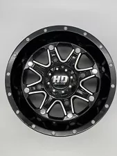 SALE - STI HD4 Wheels 12X7 4/156 4+3 12 x 7 Gloss Black w/ Machined UTV ATV RIM (For: Polaris 6x6)