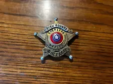 Vintage Sheriff's Badge Polk County Texas police officer 1950s 1960s movie prop