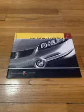 2001 Pontiac Bonneville Sales Brochure Dealer Catalog OEM Free Shipping