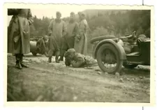 German Kradmelder dispatch riders and motorcycles with sidecars, WW2, Original