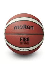 Molten BG4500 Size 7 Basketball - Official Leather Ball for Men's Competition