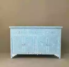 Handmade Mother of Pearl Chest of Drawers & Doors Grey,Mother of pearl inlay