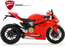 MAISTO 1:12 2012 2013 2014 DUCATI PANIGALE 1199 DIECAST MOTORCYCLE SUPERBIKE RED