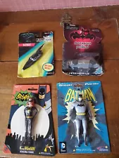 Vintage Batman lot of four small toys Unopened