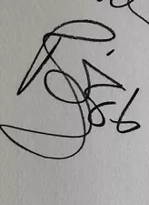 David Bowie autograph signed index card 1986