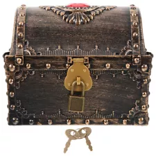 Small Treasure Box Pirate Chest Vintage Treasure Box Small Treasure Chest with